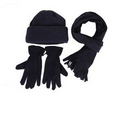 Hat, Scarf and Gloves Fleece Set